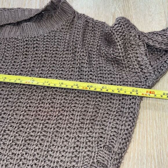 Windsor Dusty Rose Cable Knit Distressed Sweater Dress, Junior Women’s Medium - Picture 9 of 12